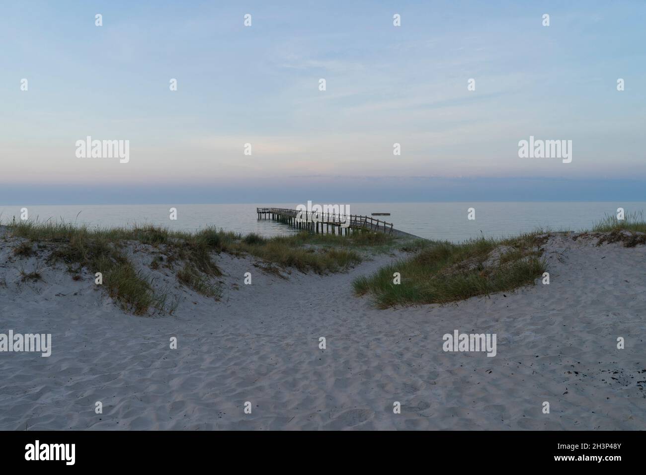 Falsterbo Skanor Sweden at sunrise on early summer morning. Beautiful ...