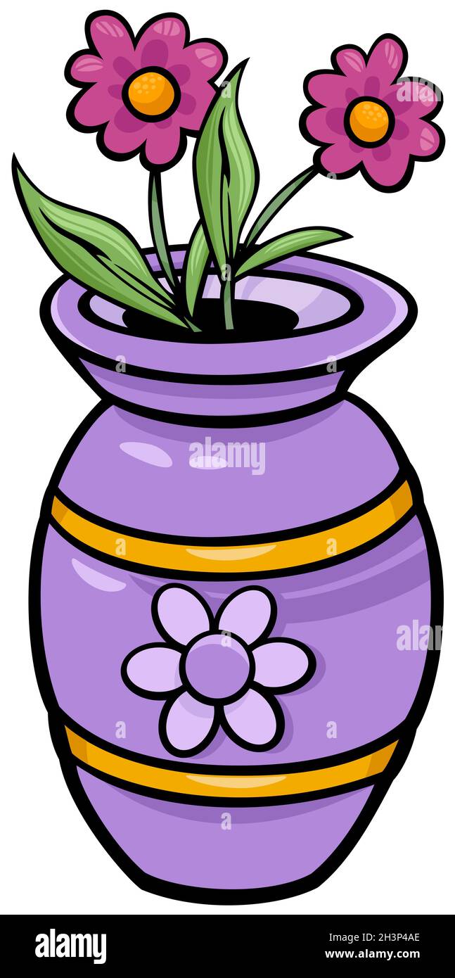 Cartoon vase of flowers hi-res stock photography and images - Alamy