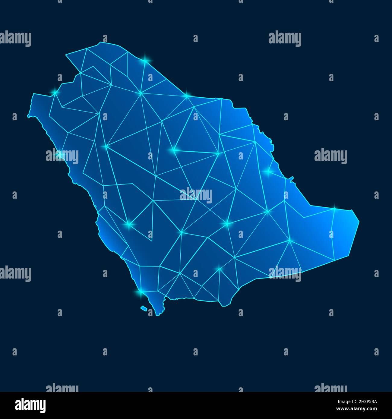 Map of Saudi Arabia Stock Photo - Alamy