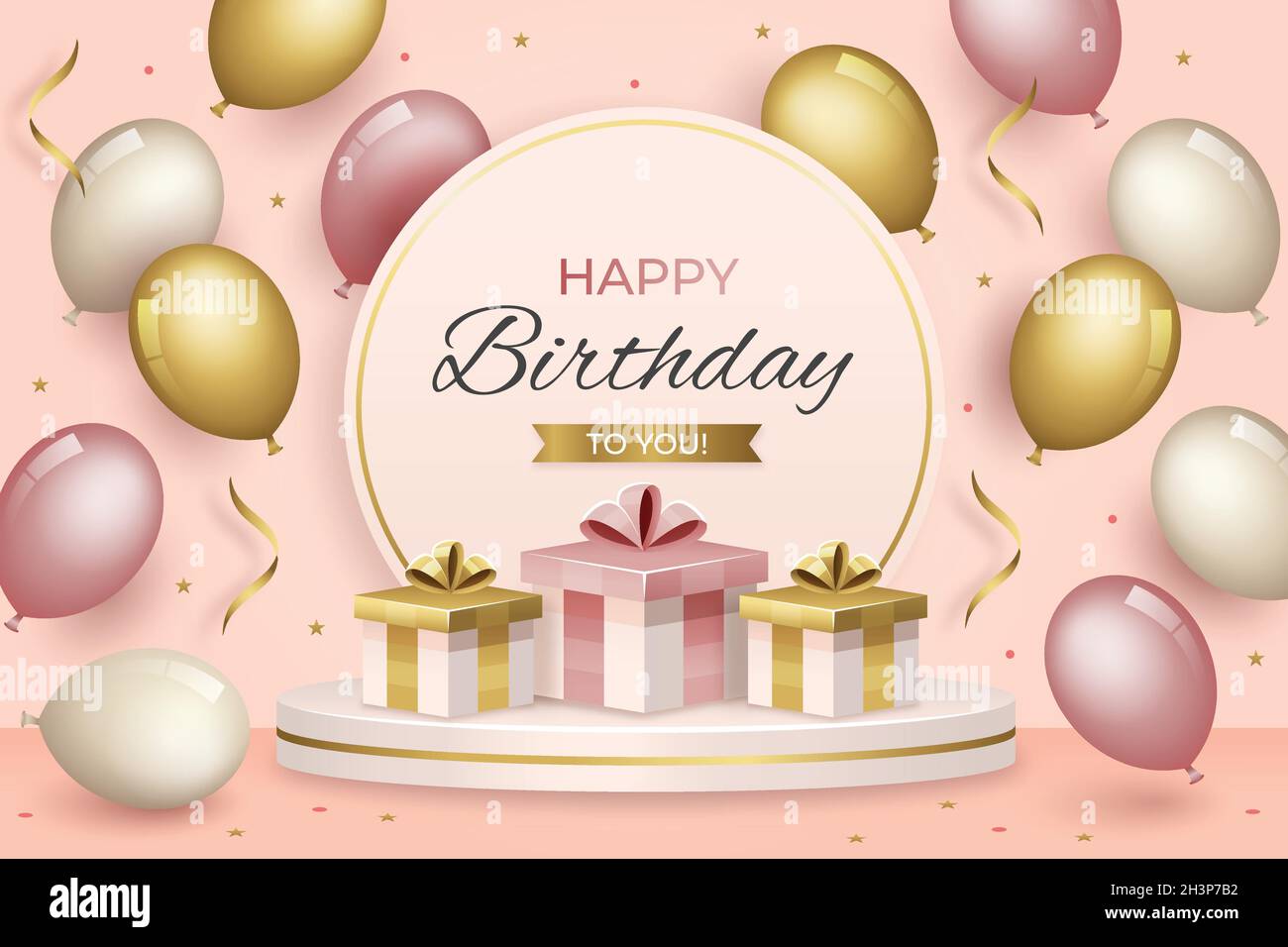 happy birthday background vector design illustration Stock Vector Image ...