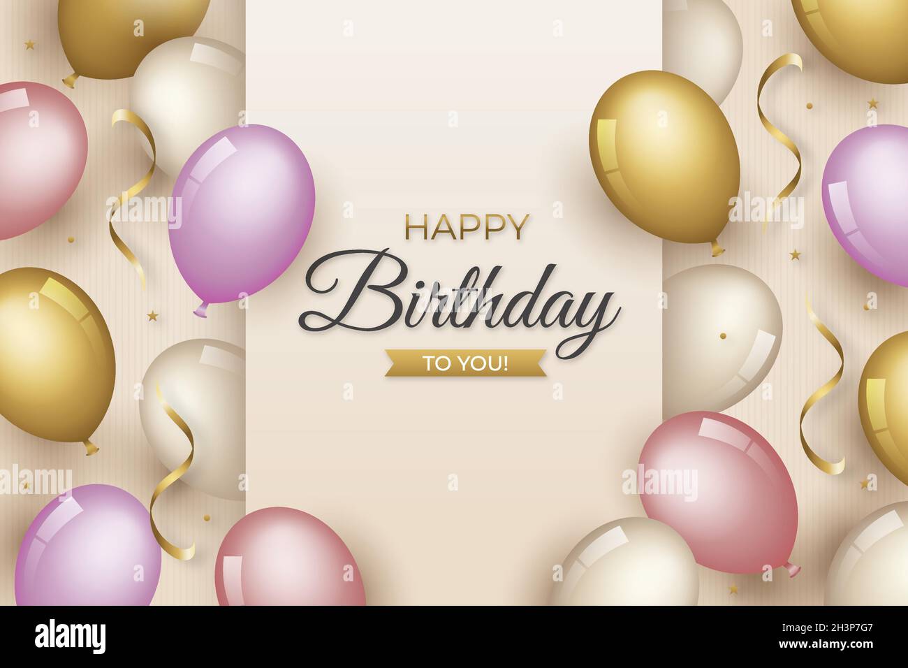 happy birthday background vector design illustration Stock Vector Image ...