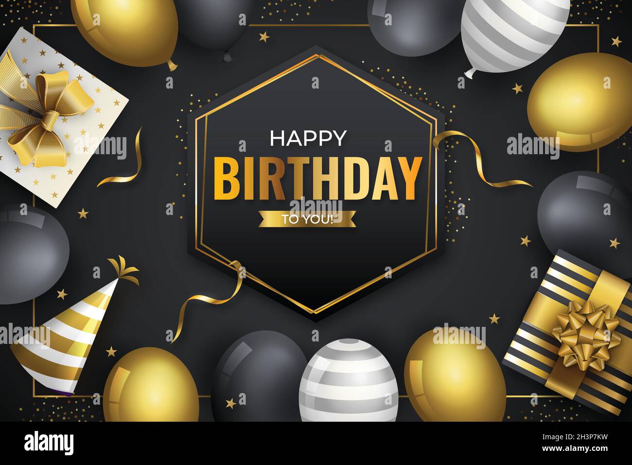 happy birthday background vector design illustration Stock Vector Image ...