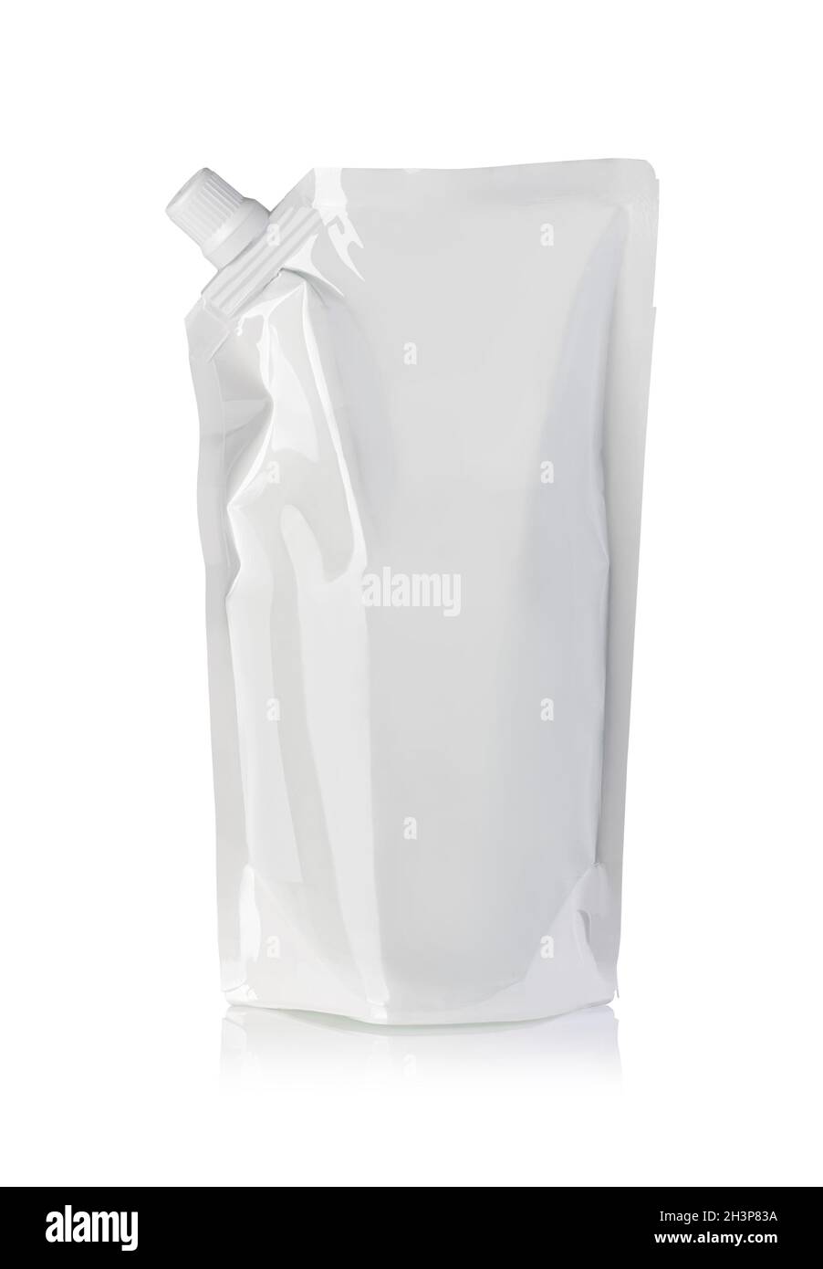 Blank packaging aluminium foil pouch Stock Photo