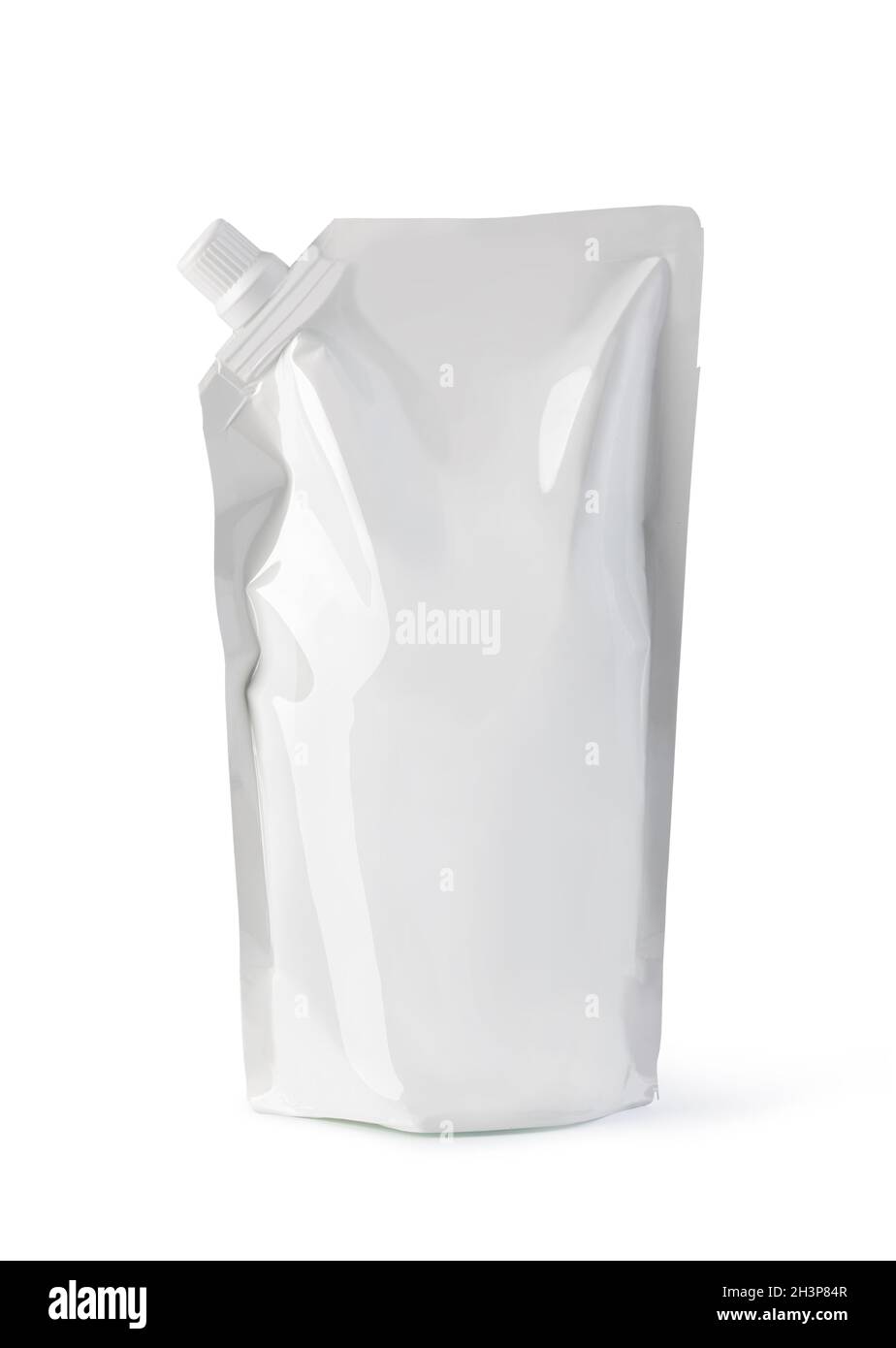 Blank packaging aluminium foil pouch Stock Photo
