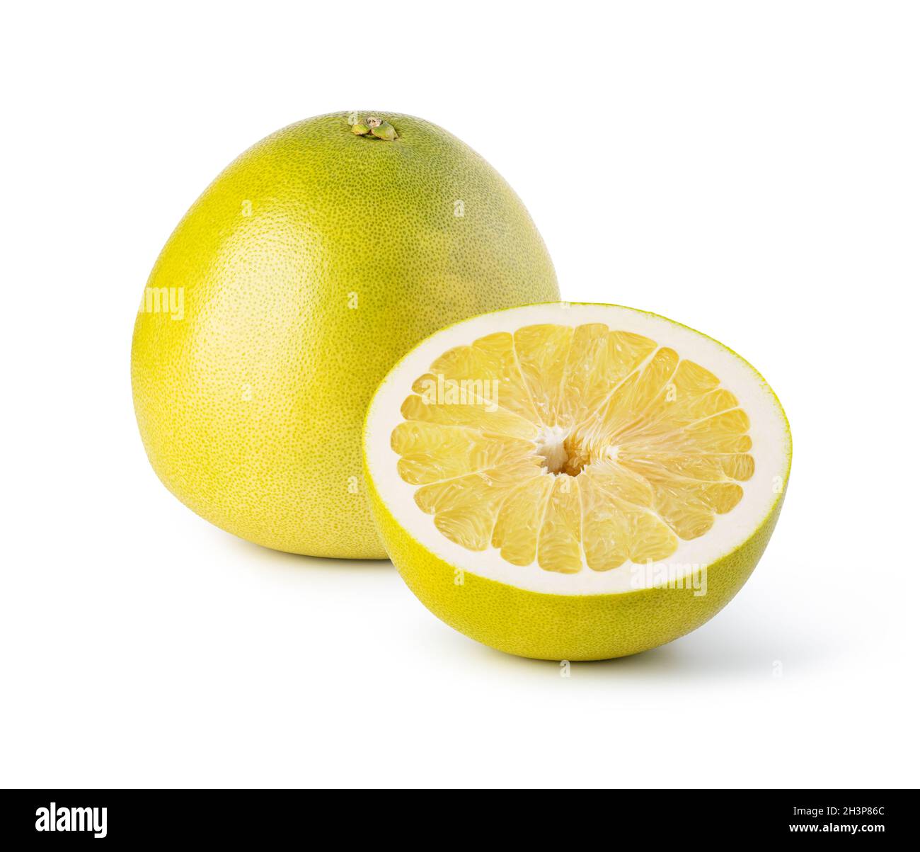 Pomelo fruit on white background Stock Photo