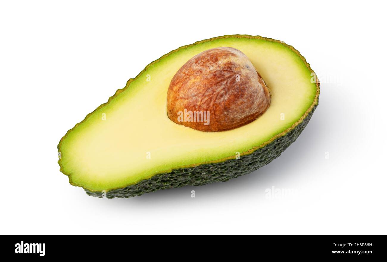 Avocado on white background Stock Photo