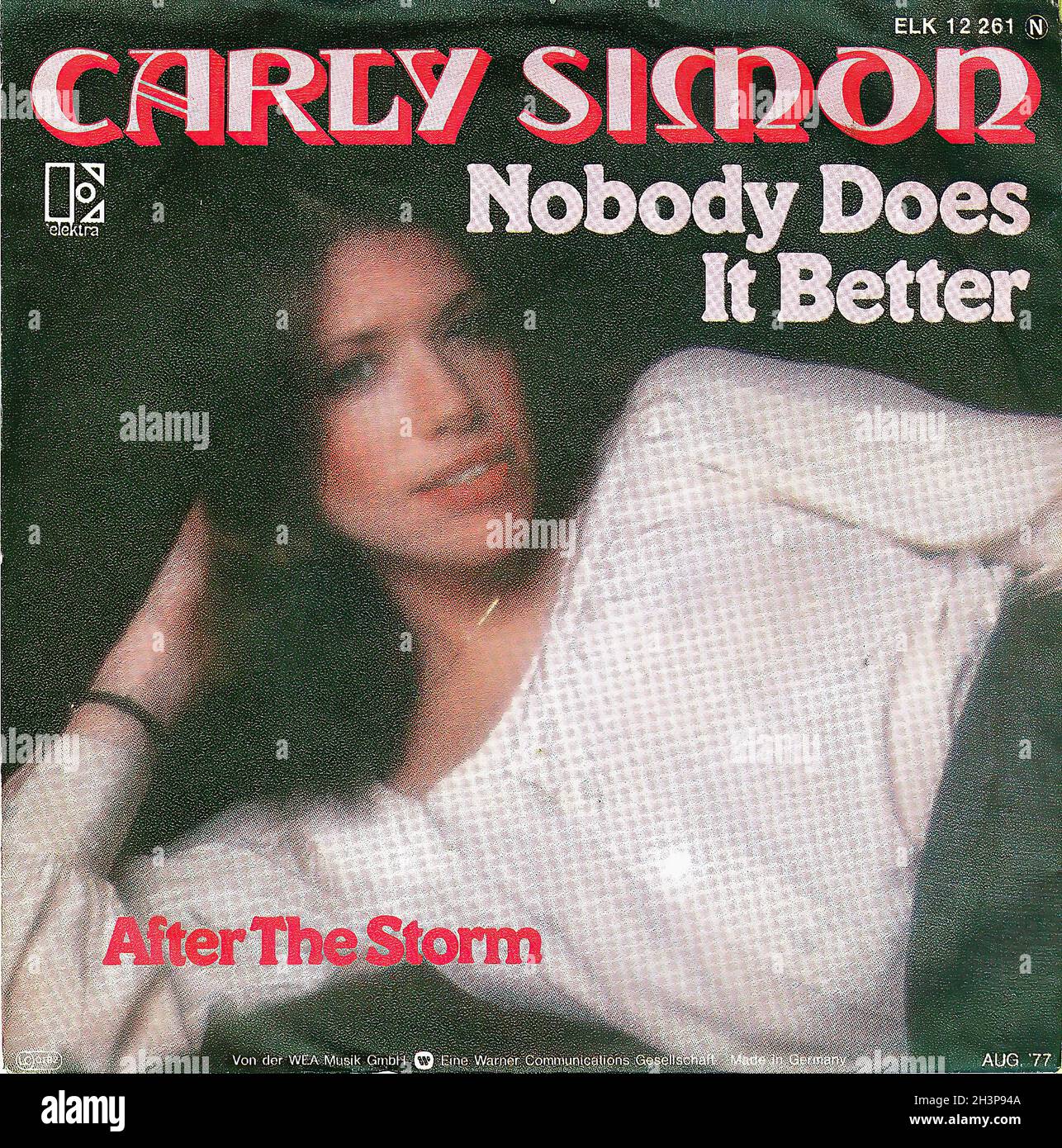 Vintage Vinyl Recording - The Spy Who Loved Me - Der Spion der Mich liebte - James Bond Soundtrack - Carly Simon - Nobody Does It Better - D - 1977 02 Stock Photo