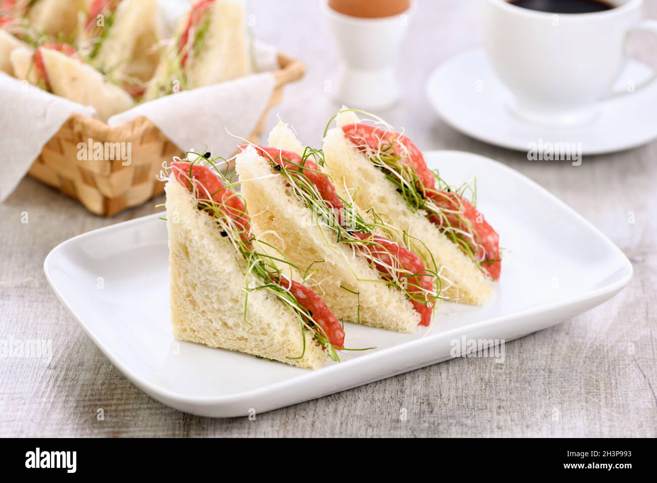 Microgreens sprouts sandwichhealthy food Stock Photo Alamy