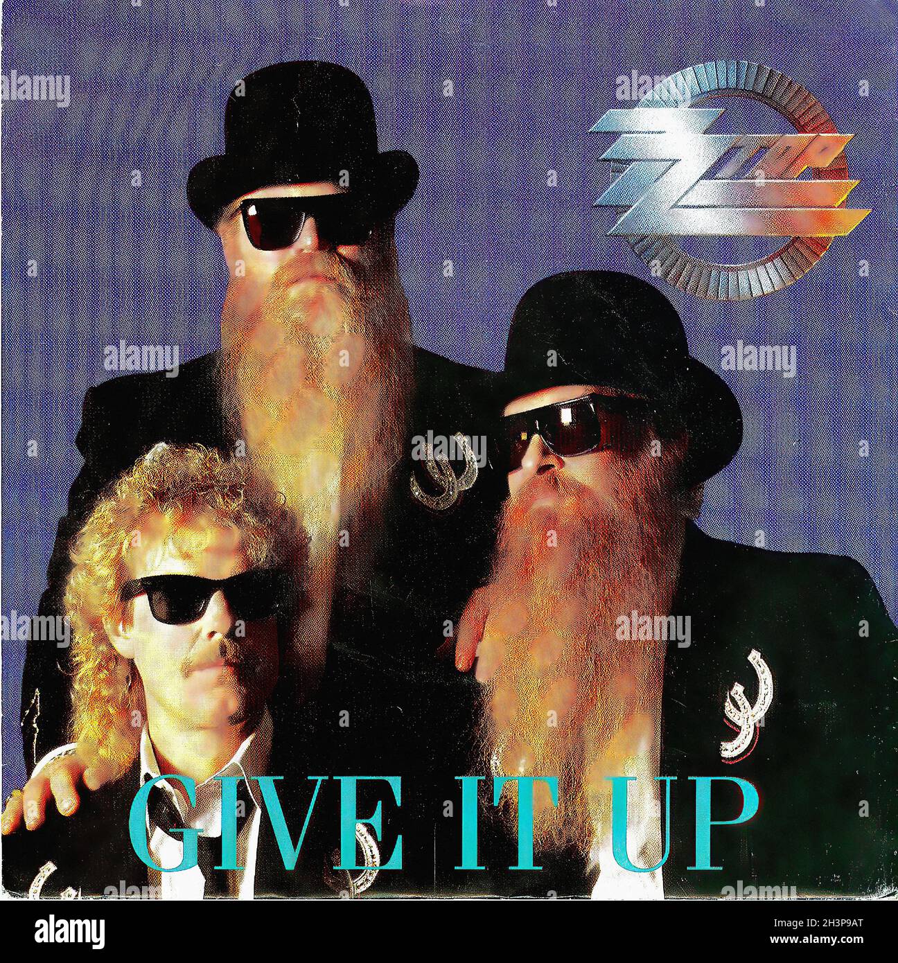Vintage Vinyl Recording - ZZ Top - Give It Up - D - 1990 Stock Photo