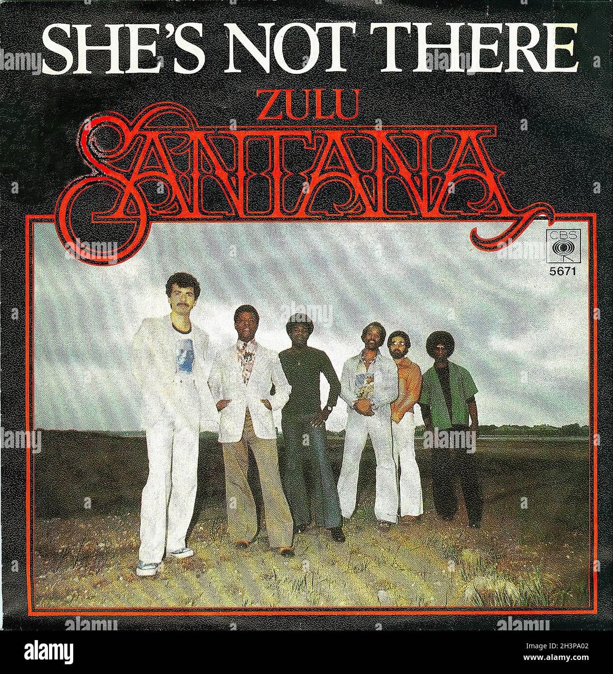 Vintage Vinyl Recording - Santana - She's Not There - D - 1977 Stock Photo