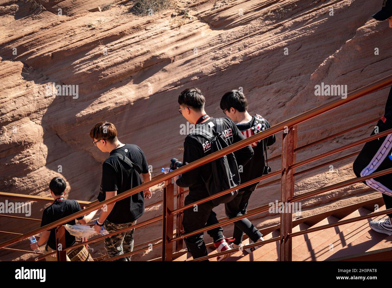 The Jingbian Wave Valley is a red sandstone landform in northern ...