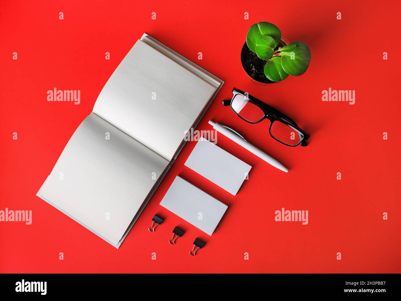 Blank stationery set Stock Photo - Alamy
