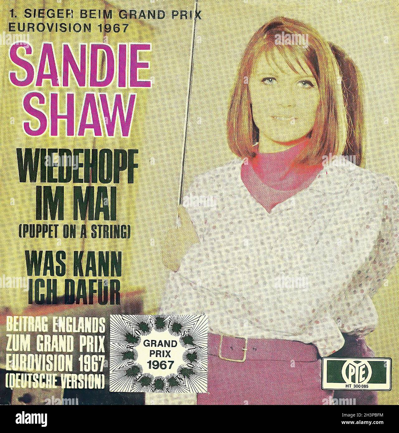 Vintage Vinyl Recording - Shaw, Sandie - Wiedehopf im Mai - D - 1967 Stock Photo