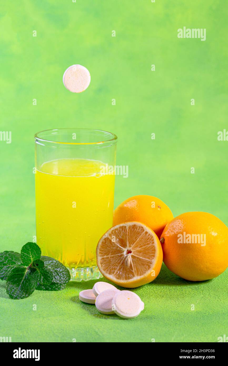Fizzy drink with vitamin C Stock Photo Alamy