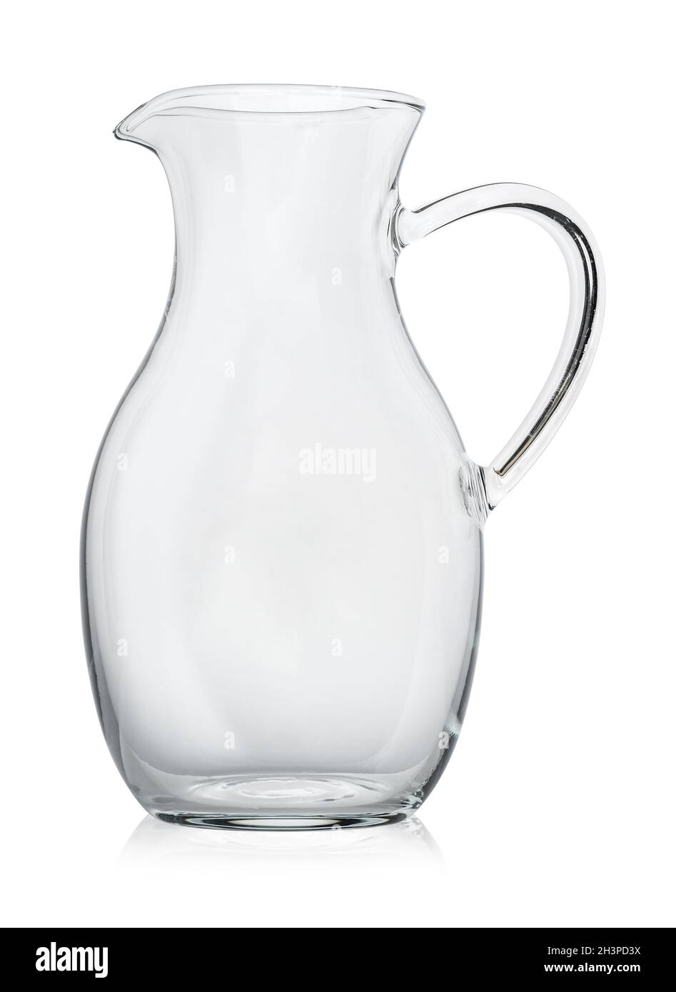Empty glass decanter Stock Photo