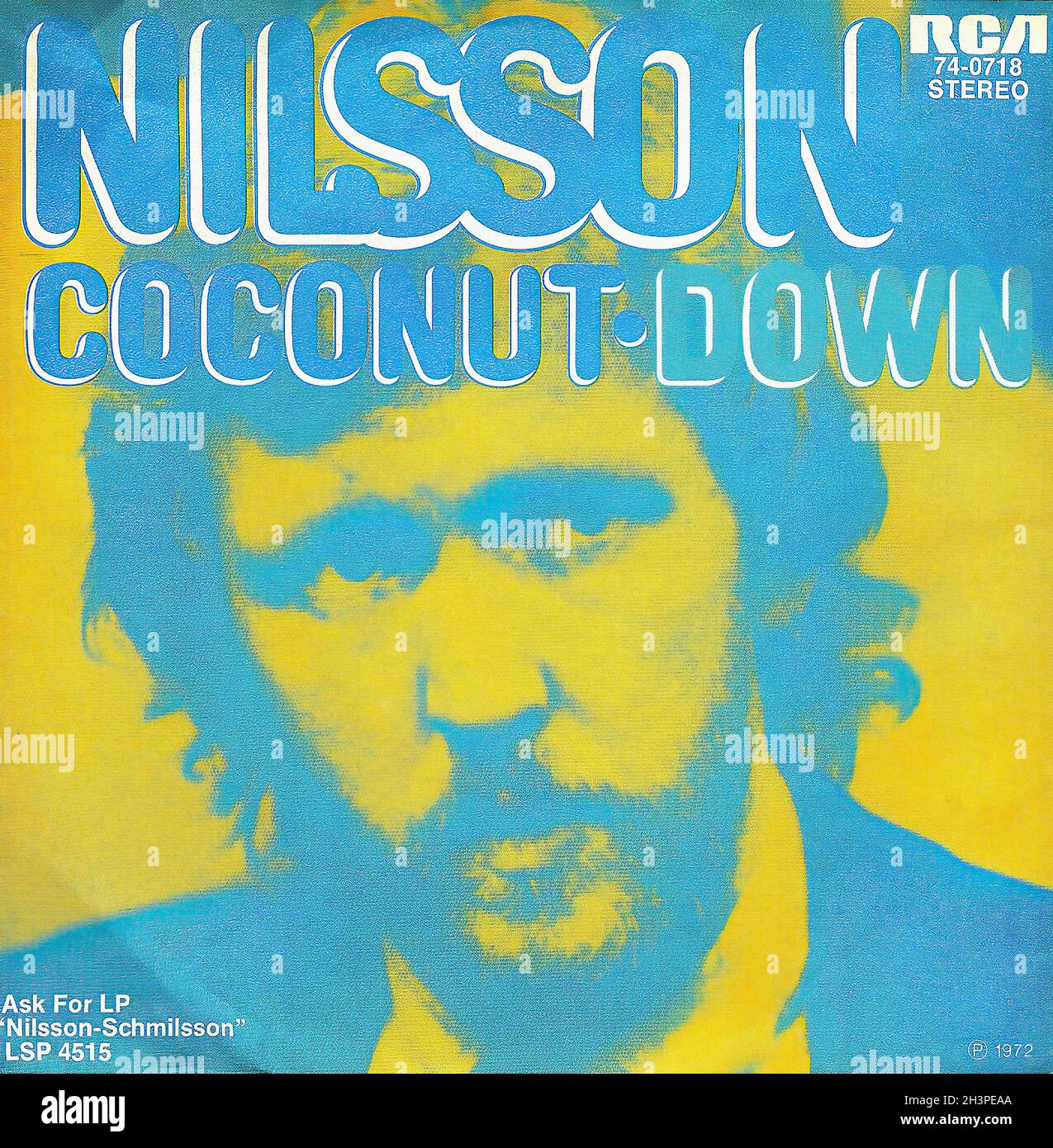 Vintage Vinyl Recording Nilsson Coconut D 1972 Stock Photo Alamy