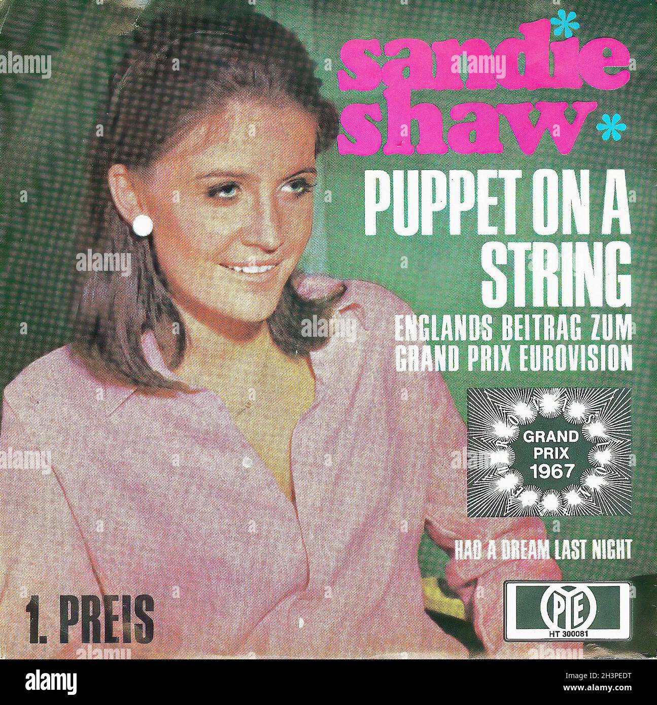 Vintage Vinyl Recording - Shaw, Sandie - Puppet On A String - D - 1967 Stock Photo