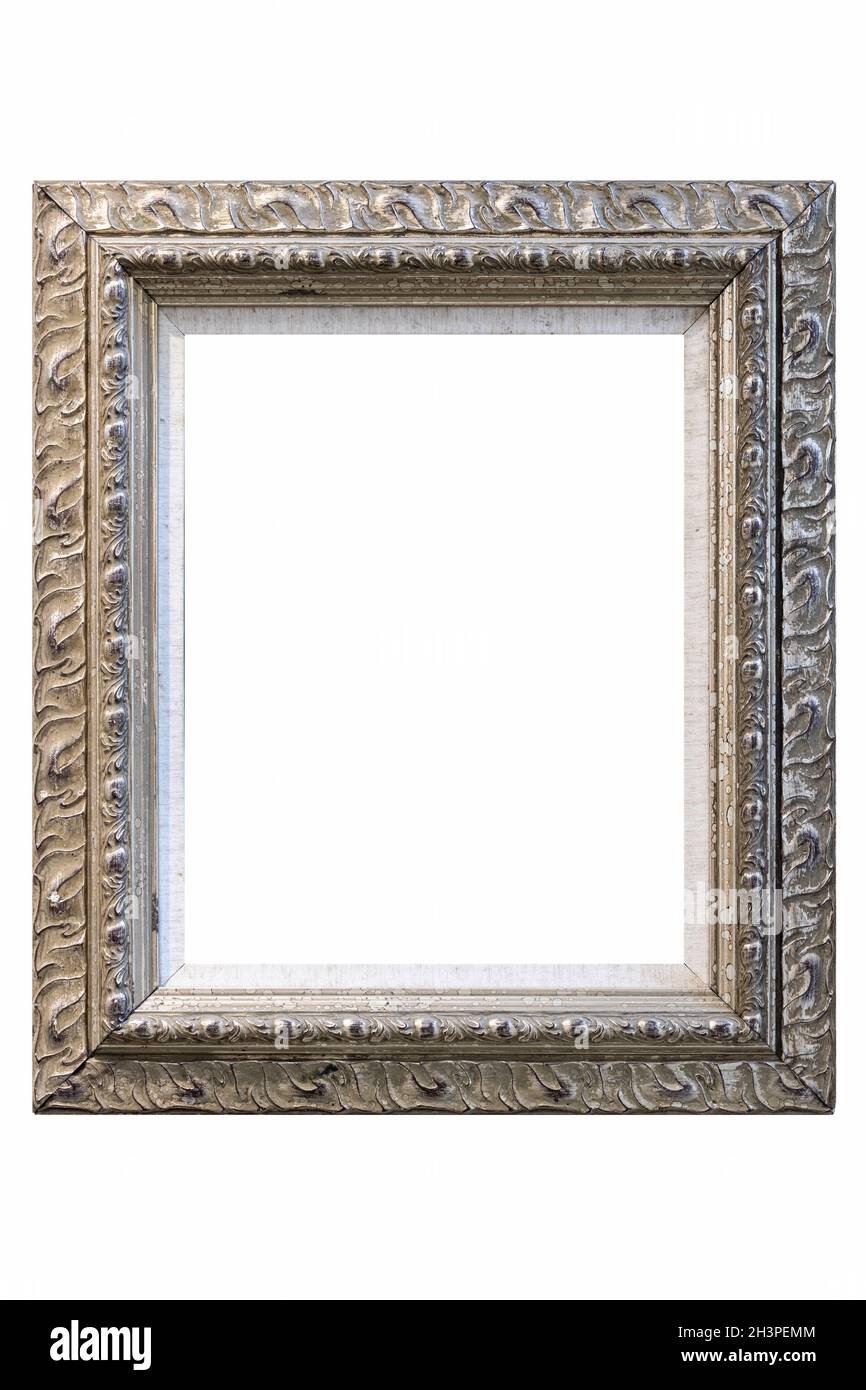 Old retro picture frame isolated Stock Photo