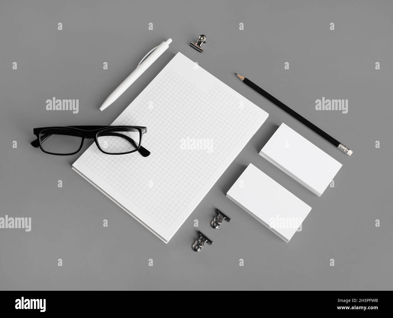 Blank stationery set Stock Photo Alamy