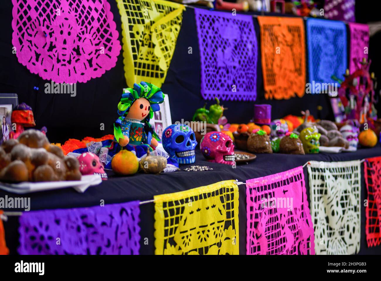 San Salvador, El Salvador. 29th Oct, 2021. An altar displaying