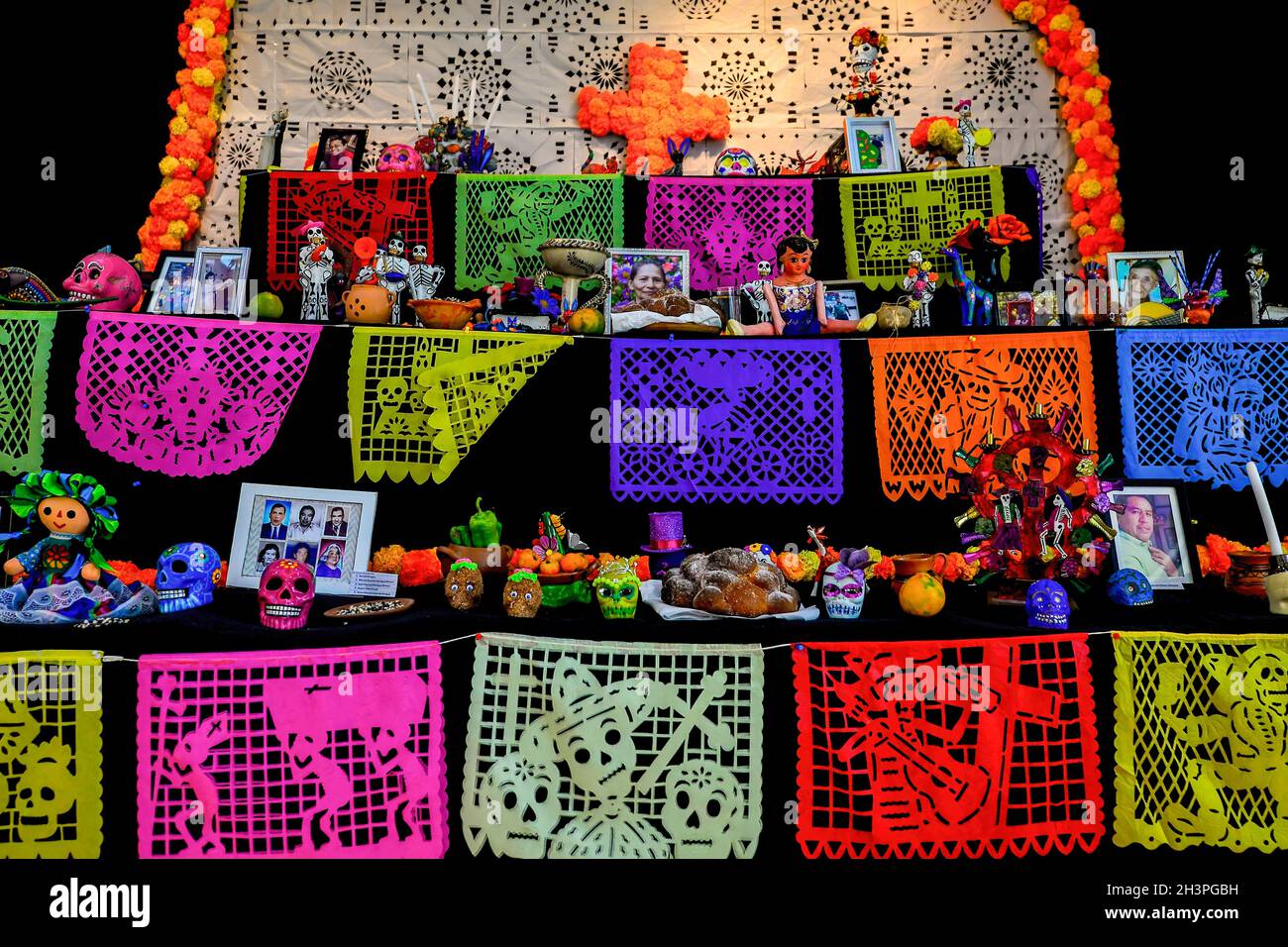 San Salvador, El Salvador. 29th Oct, 2021. An altar displaying