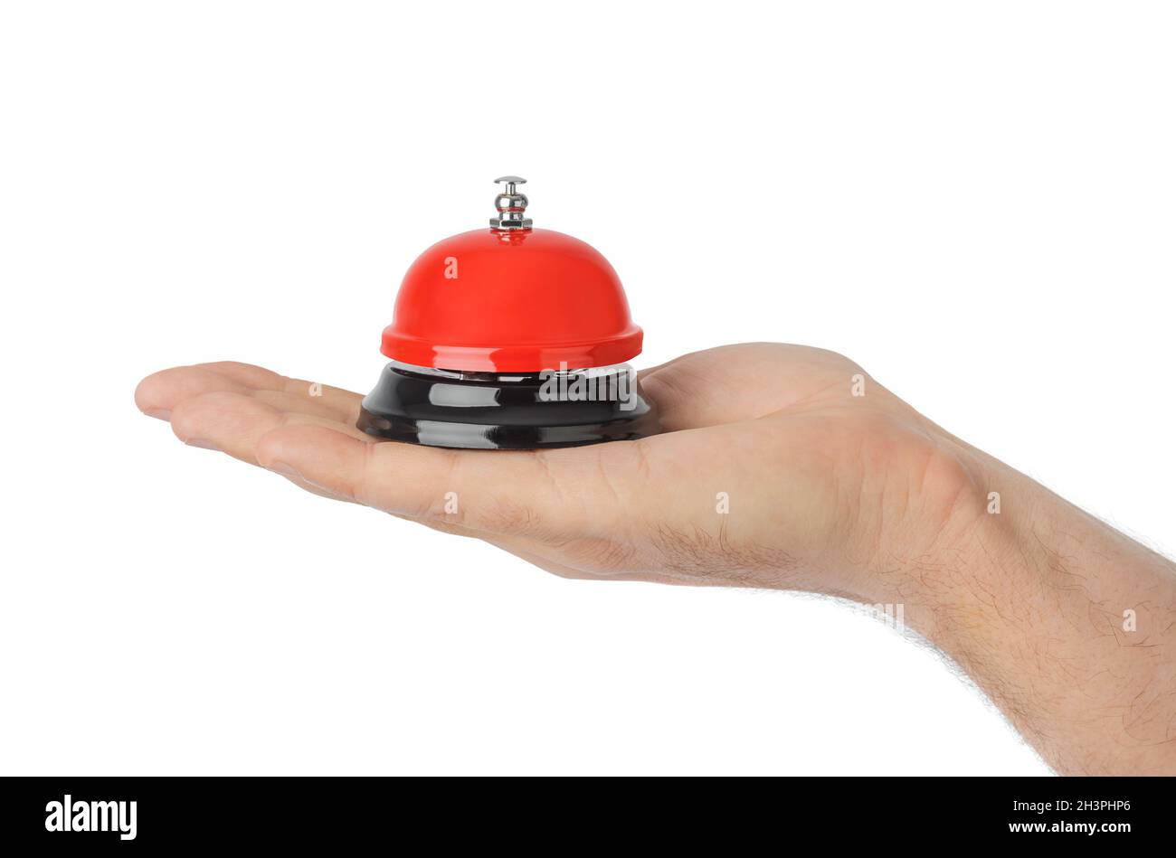 Hand and service ring bell Stock Photo Alamy