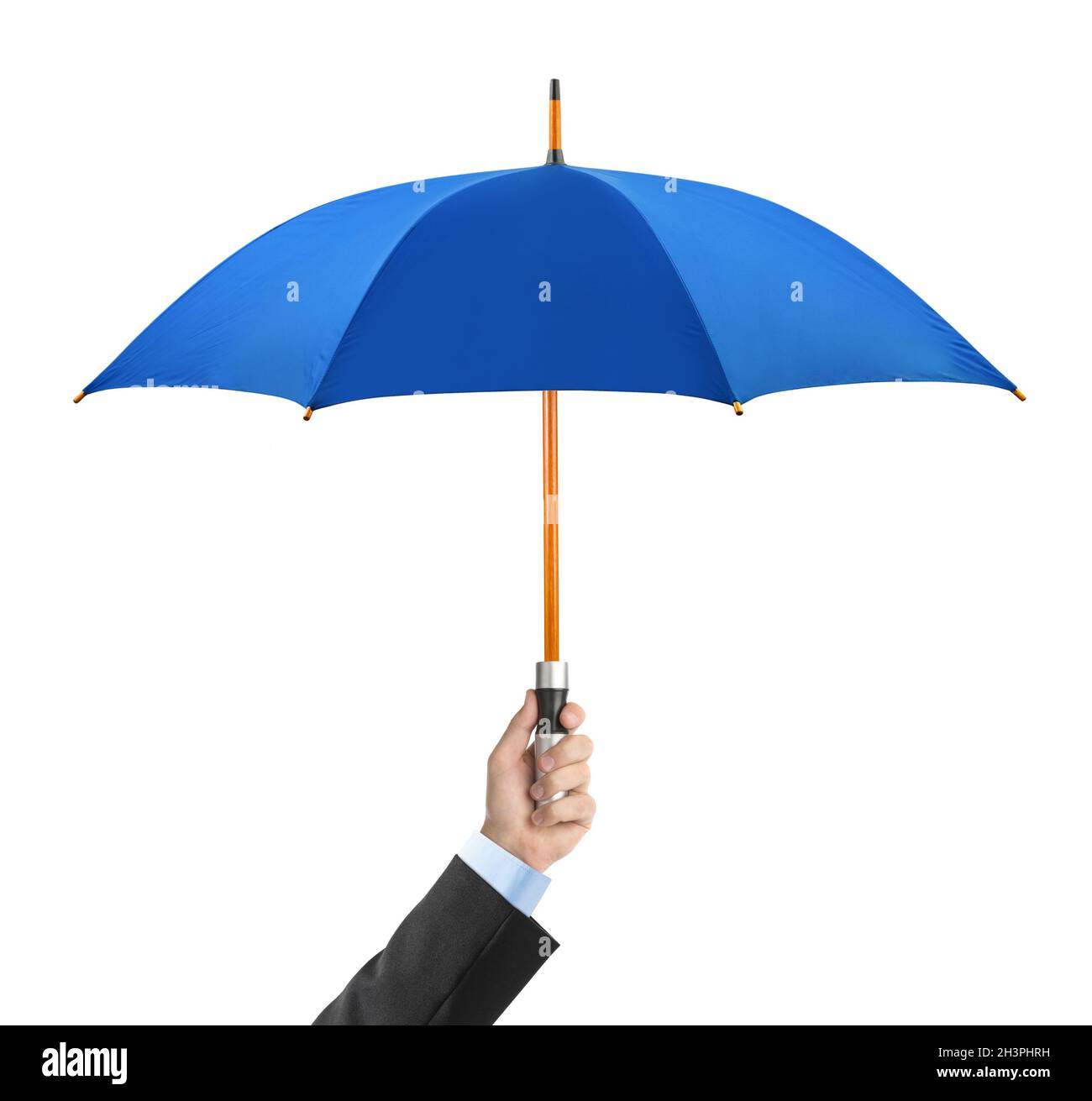 Hand with umbrella Stock Photo Alamy