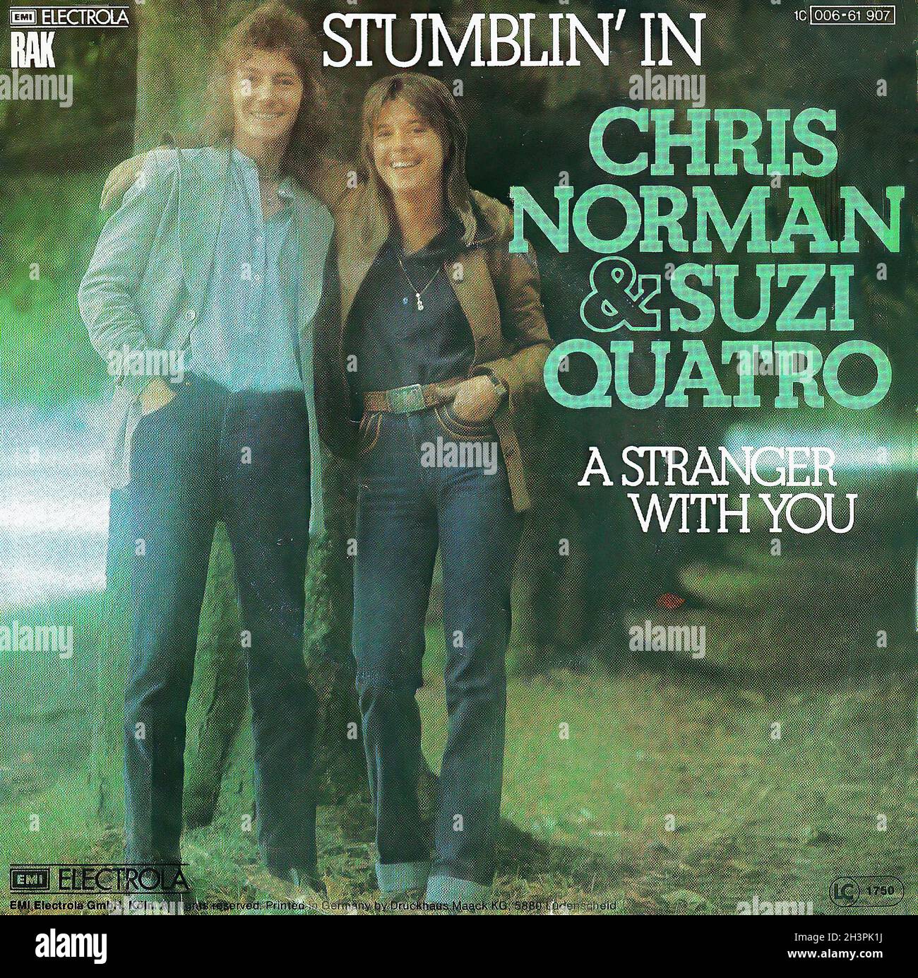 Vintage Vinyl Recording - Quatro, Suzi & Chris Norman - Stumblin' In - D - 1978 Stock Photo
