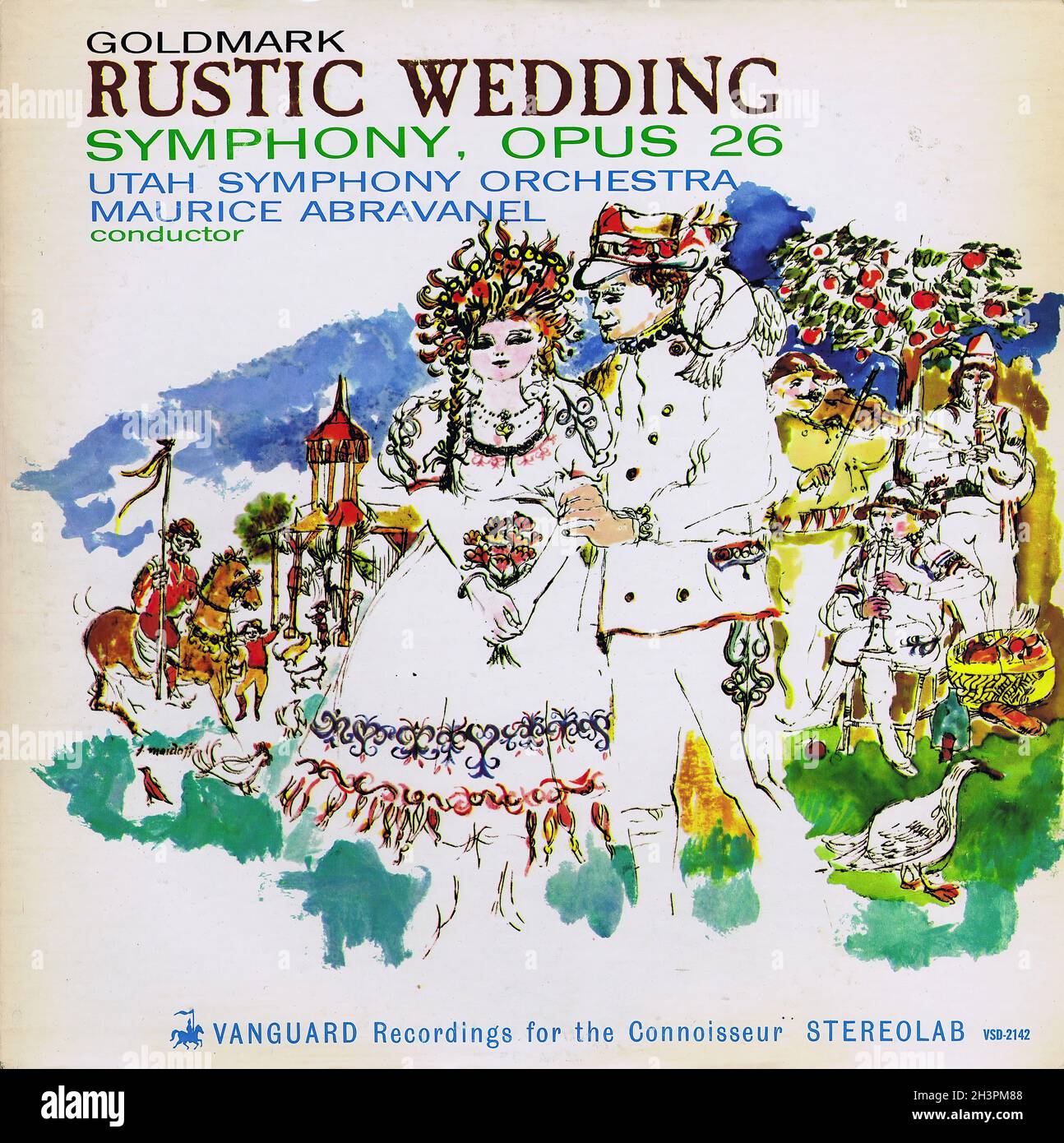 Goldmark Rustic Wedding - Abravanel Vanguard - Classical Music Vintage Vinyl Record Stock Photo
