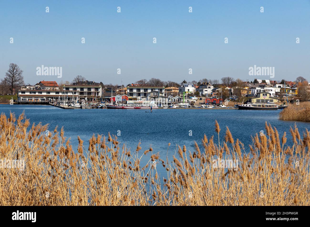 Lake Cospuden Leipzig, neuseenland Stock Photo