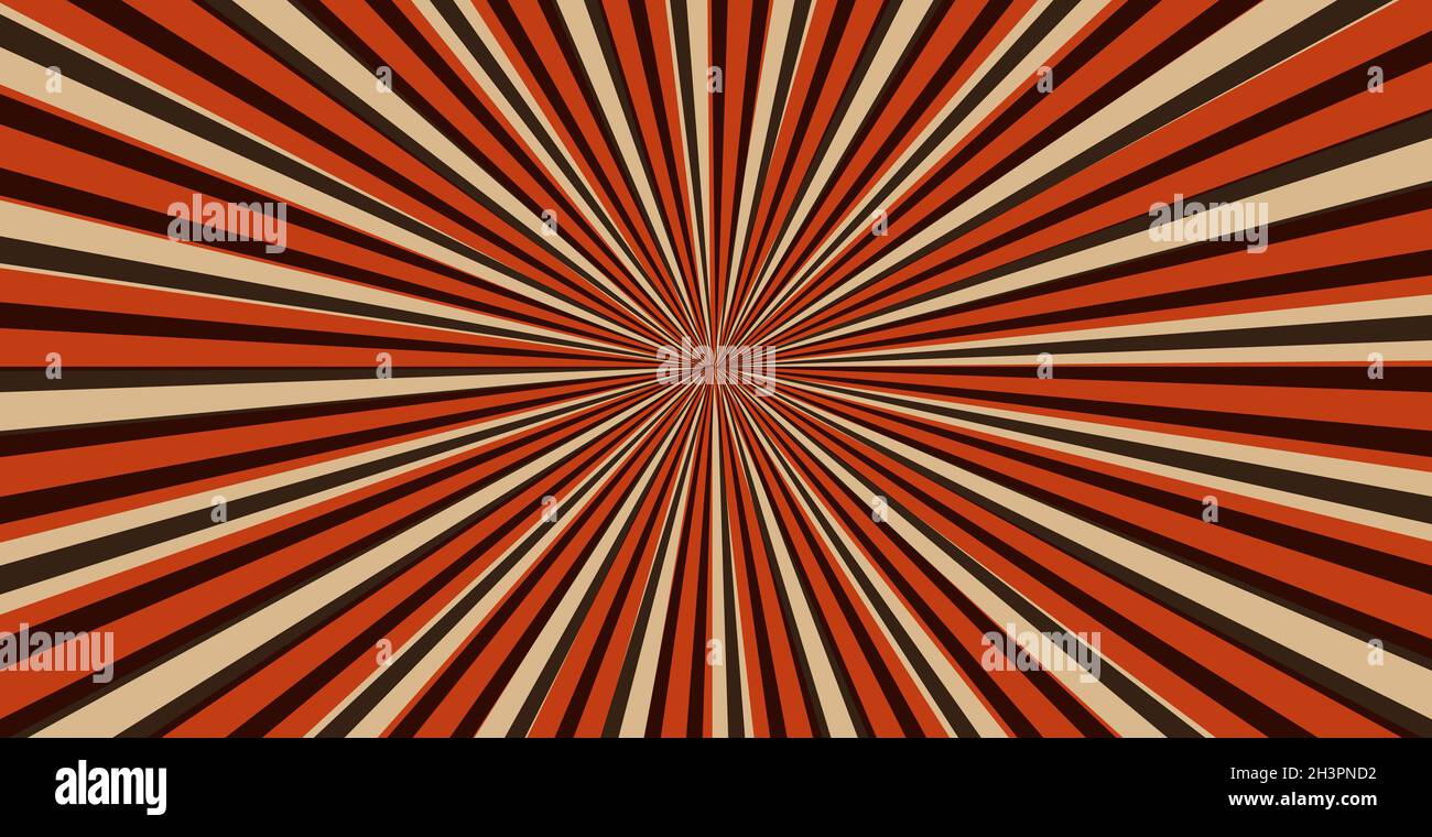 Abstract image, rays of the sun on a red background - Vector Stock ...