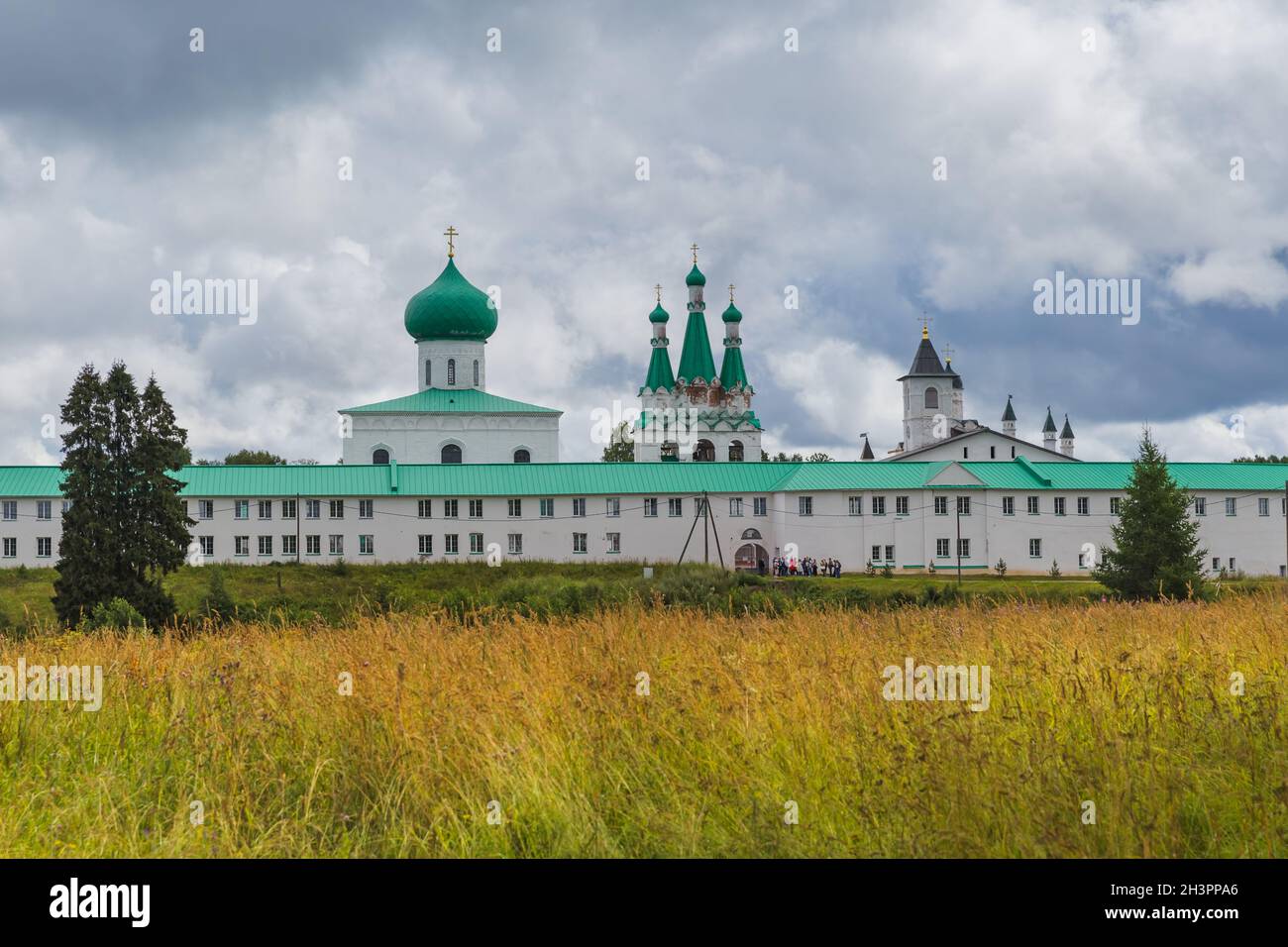 The Svirsky monastery in the village of Old Sloboda - Russia Stock Photo