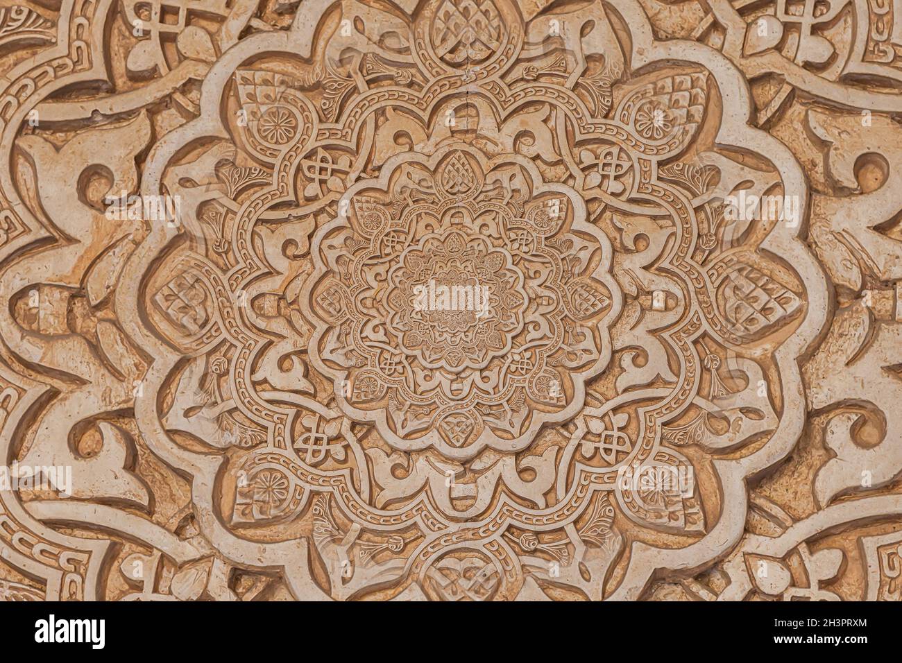 Arab Background Remanding To Islam Culture Design Created Using Droste Effect On A 13th Century Architectural Detail In A Mosqu Stock Photo Alamy