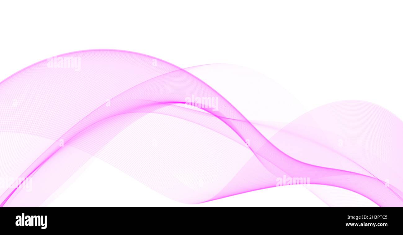 Abstract blue wavy lines on white background - Vector Stock Photo - Alamy
