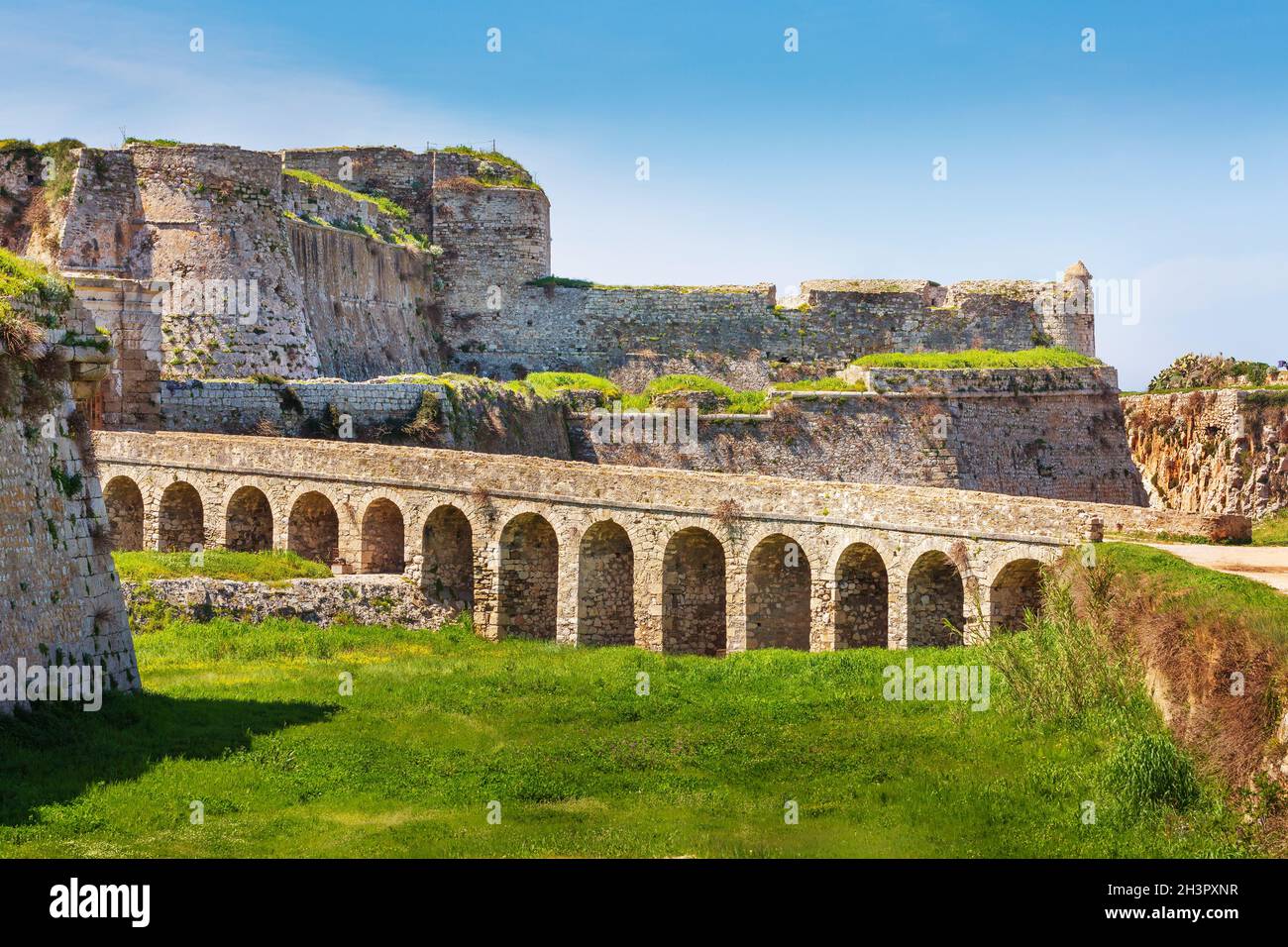 The castle of Methoni in Messinia, Greece Stock Photo