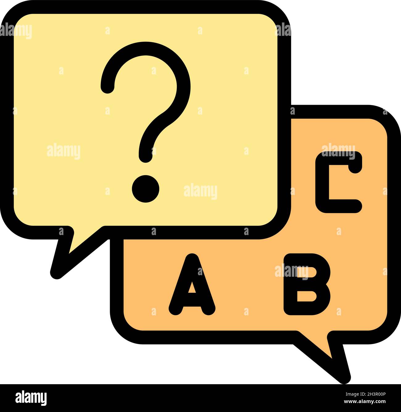 Inclusive education chat icon. Outline inclusive education chat vector ...