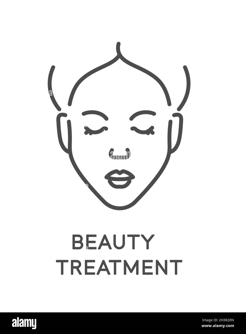 Beauty treatment and facial treatment, face cleaning and care Stock