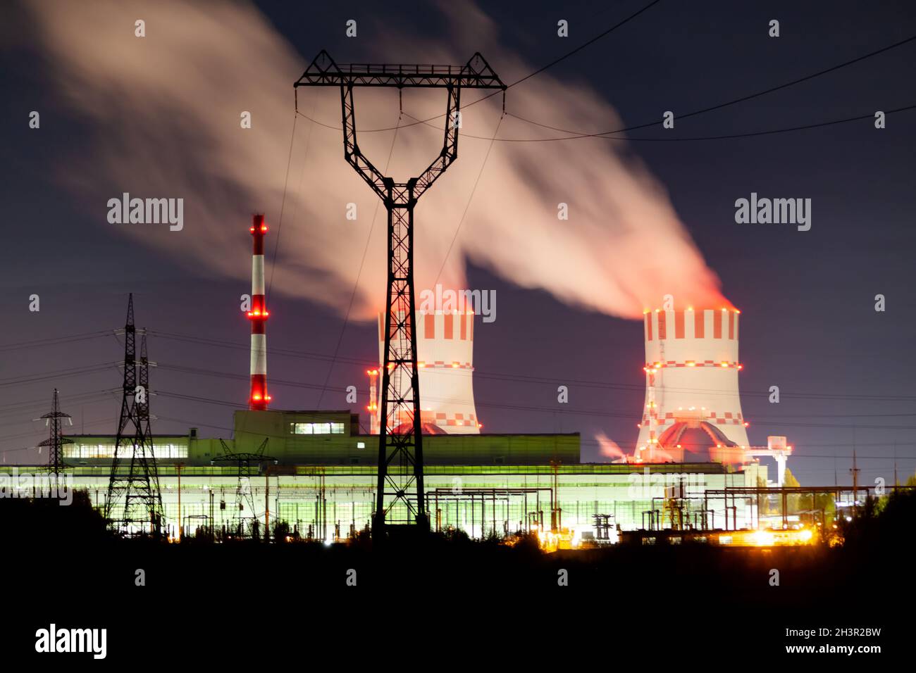 the danger of nuclear power plants. Harmful emissions into the