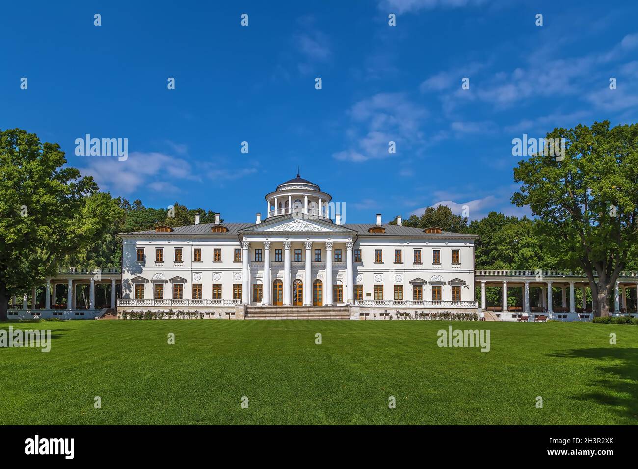 Main estate house in Ostafyevo, Moscow, Russia Stock Photo