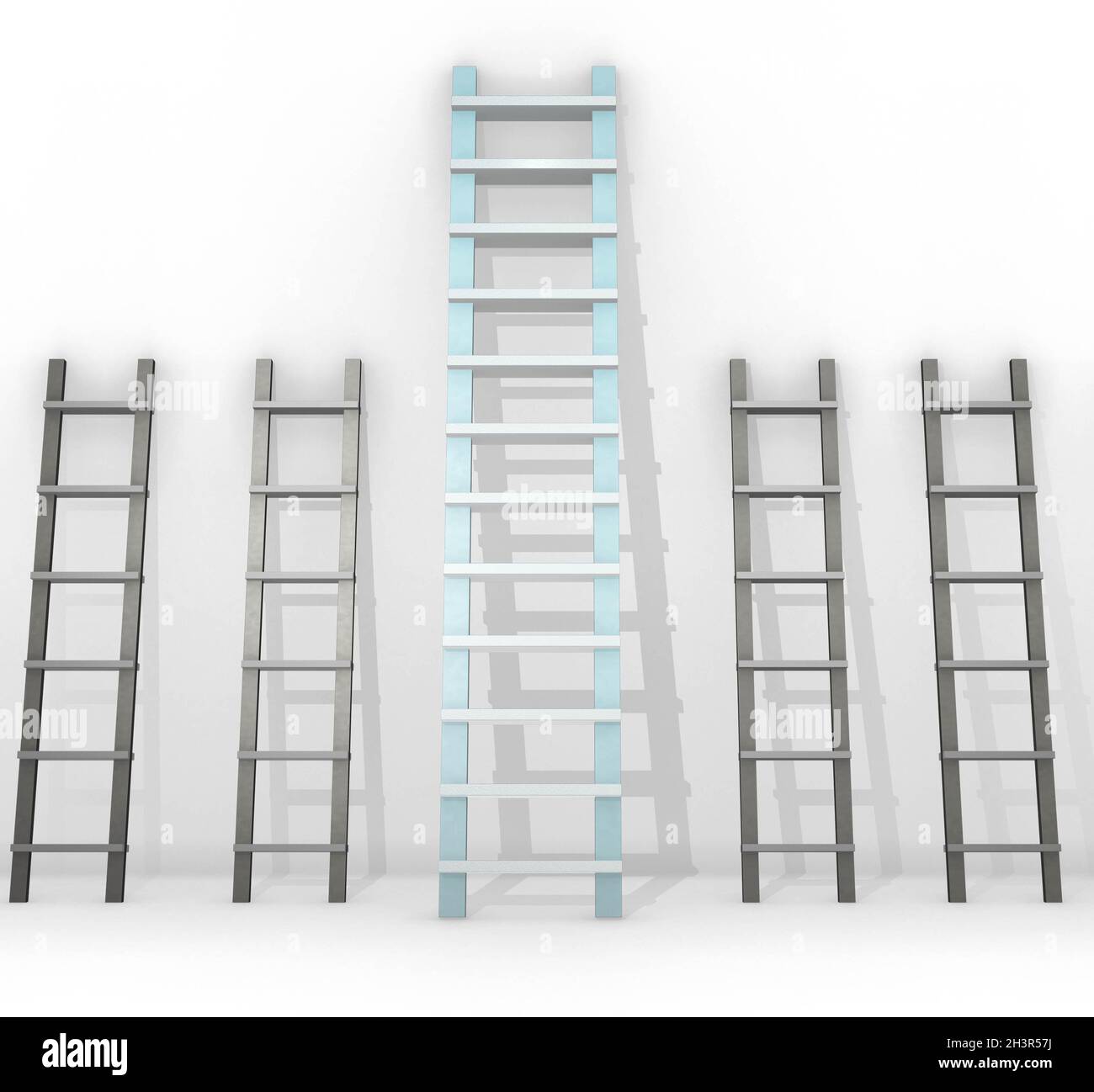 Different ladders in career progression concept Stock Photo Alamy