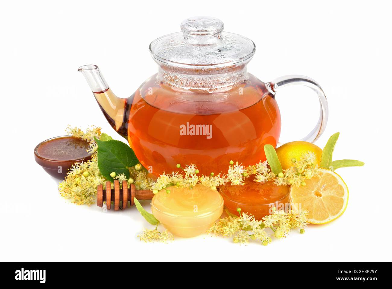 Tea with honey Stock Photo Alamy