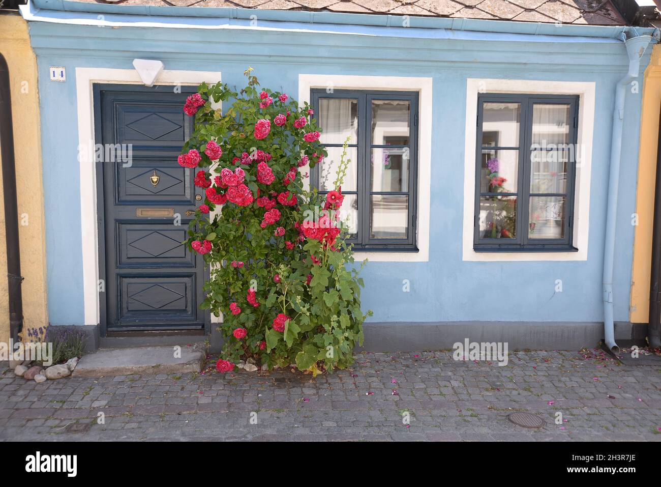 House facade in Ystad, Sweden Stock Photo Alamy