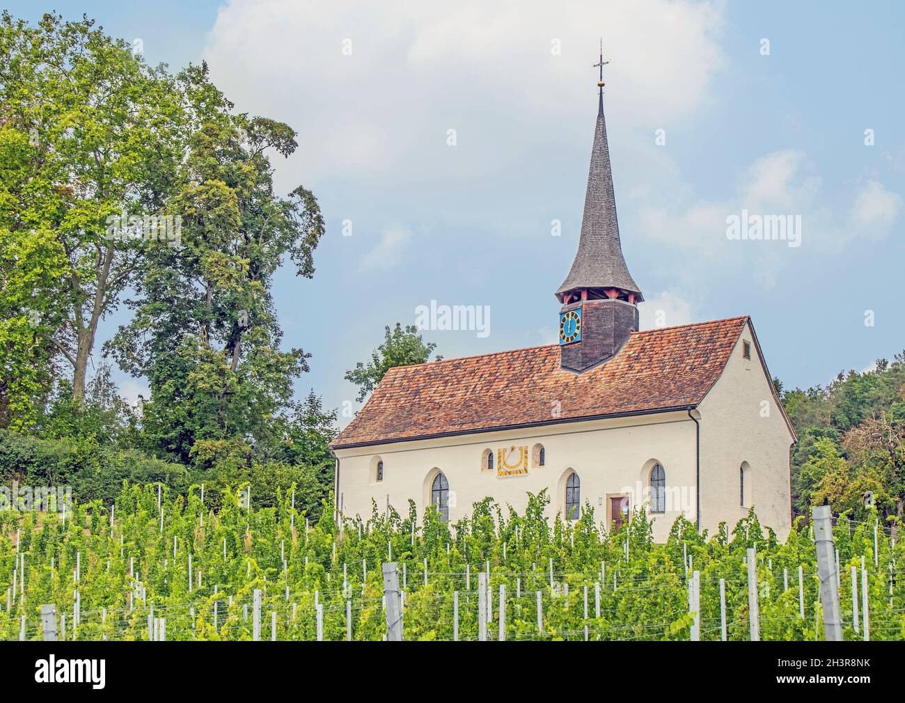 Gallus Chapel Oberstammheim, Canton Zurich, Switzerland Stock Photo