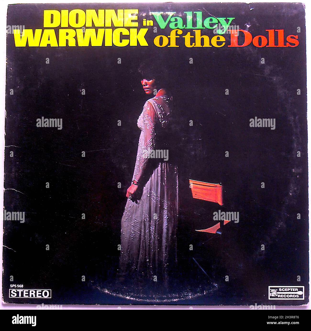 1960s  Dionne Warwick Lp Record Album Original Vintage Vinyl Valley of the Dolls Stock Photo
