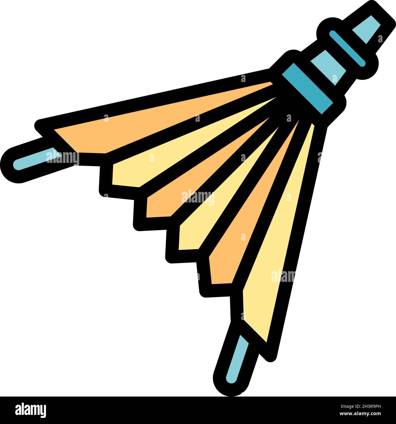 Blacksmith air tool icon. Outline blacksmith air tool vector icon color flat isolated Stock Vector