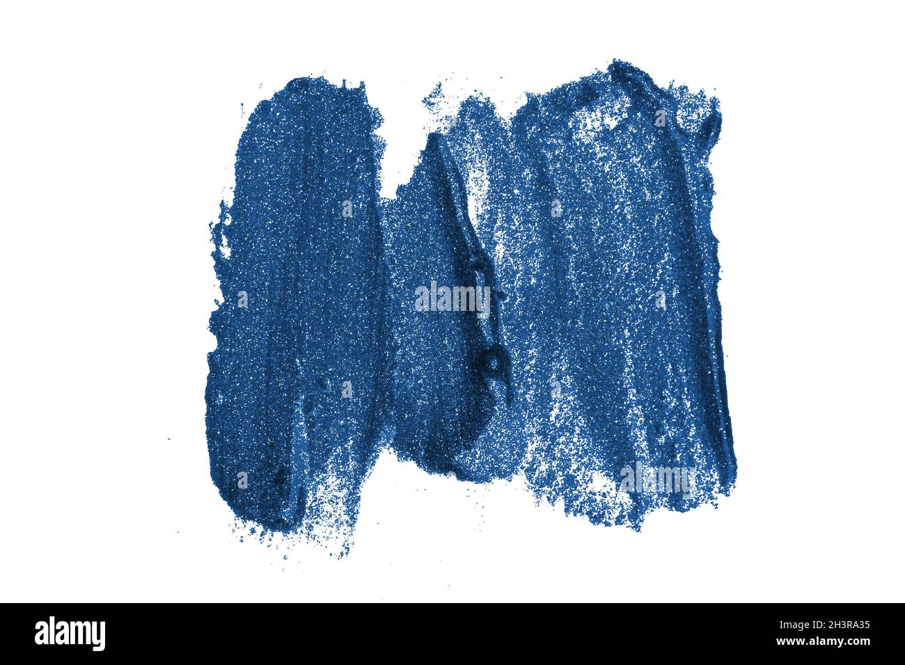 Classic blue brush strokes isolated on white background Stock Photo - Alamy