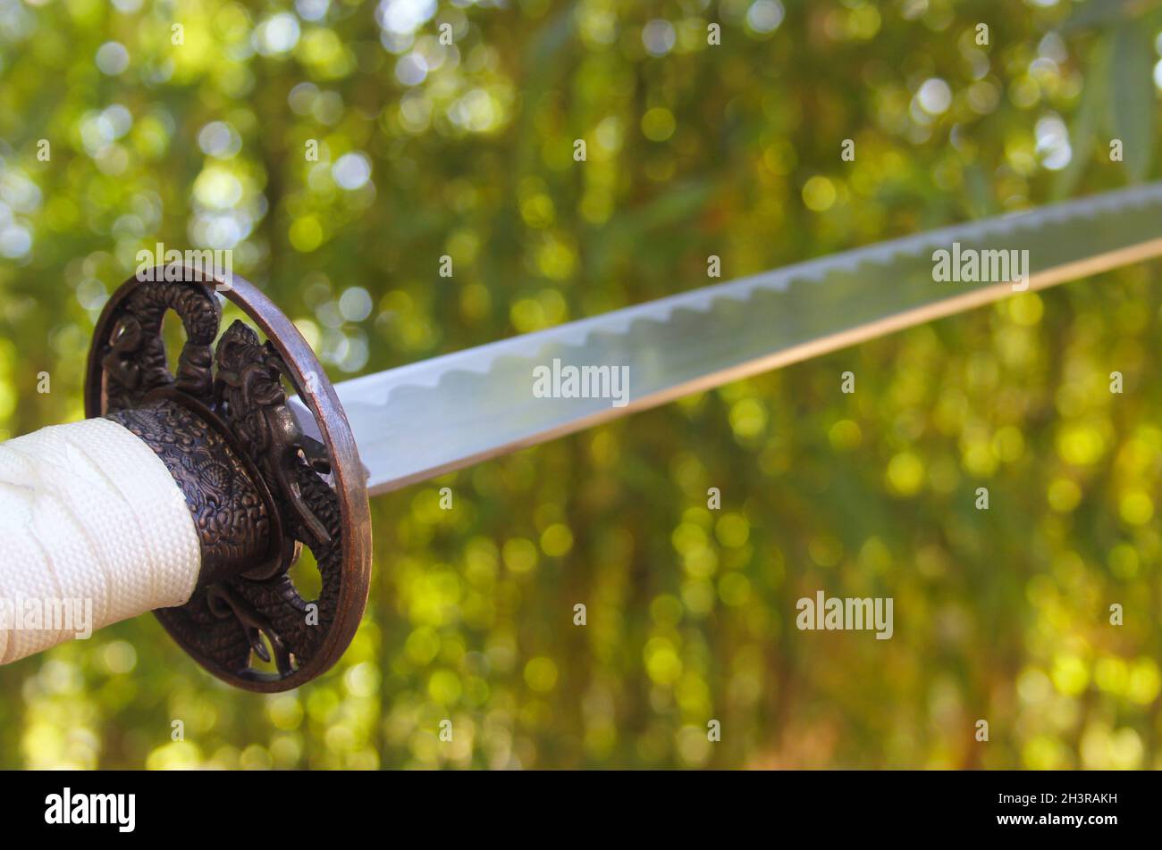 Katana Sword and Bamboo Stock Photo Alamy