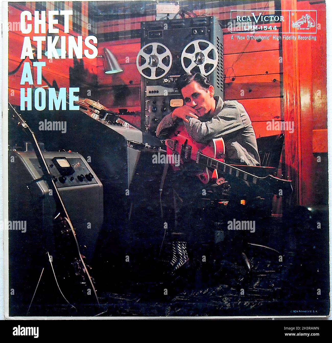 Chet Atkins 1950s at Home Lp Record Album Original Vintage Vinyl Stock Photo