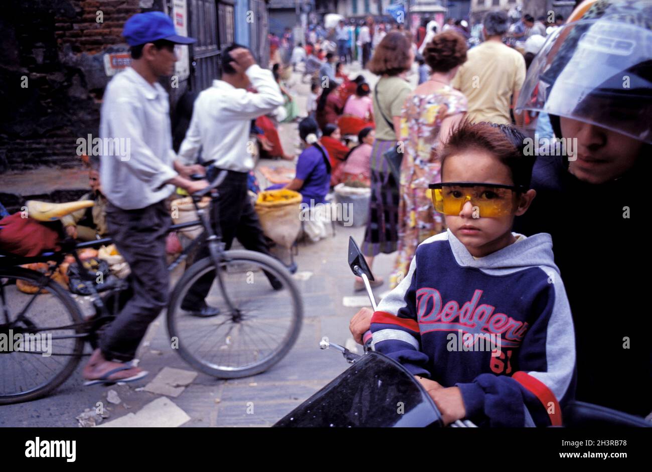 Nepal, Kathmandu Valley, Kathmandu, Market on Asan Tole Stock Photo