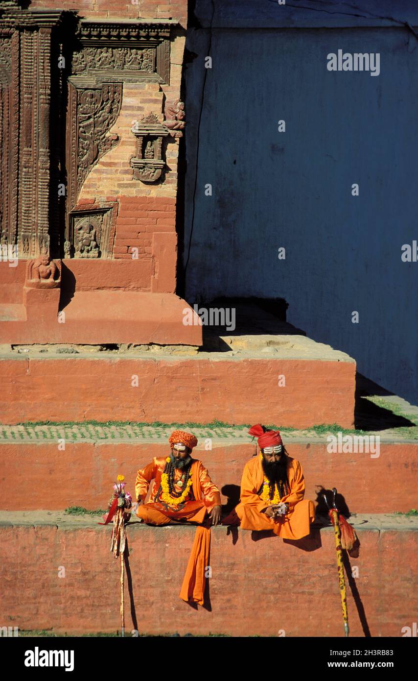 Nepal, Kathmandu Valley, Kathmandu, Durbar Square, Sadhu, Hindu holy